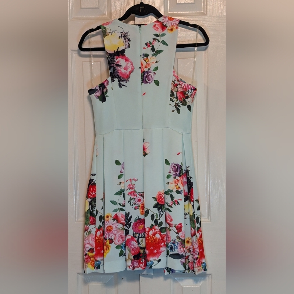 Gianni Bini Sleeveless Pleated Floral Dress - Picture 3 of 8